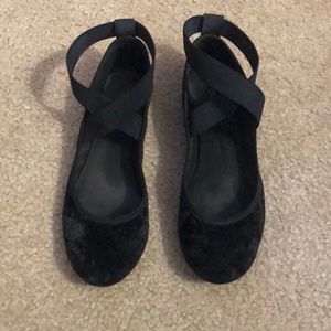 Black velvet flats from America Eagle for Payless